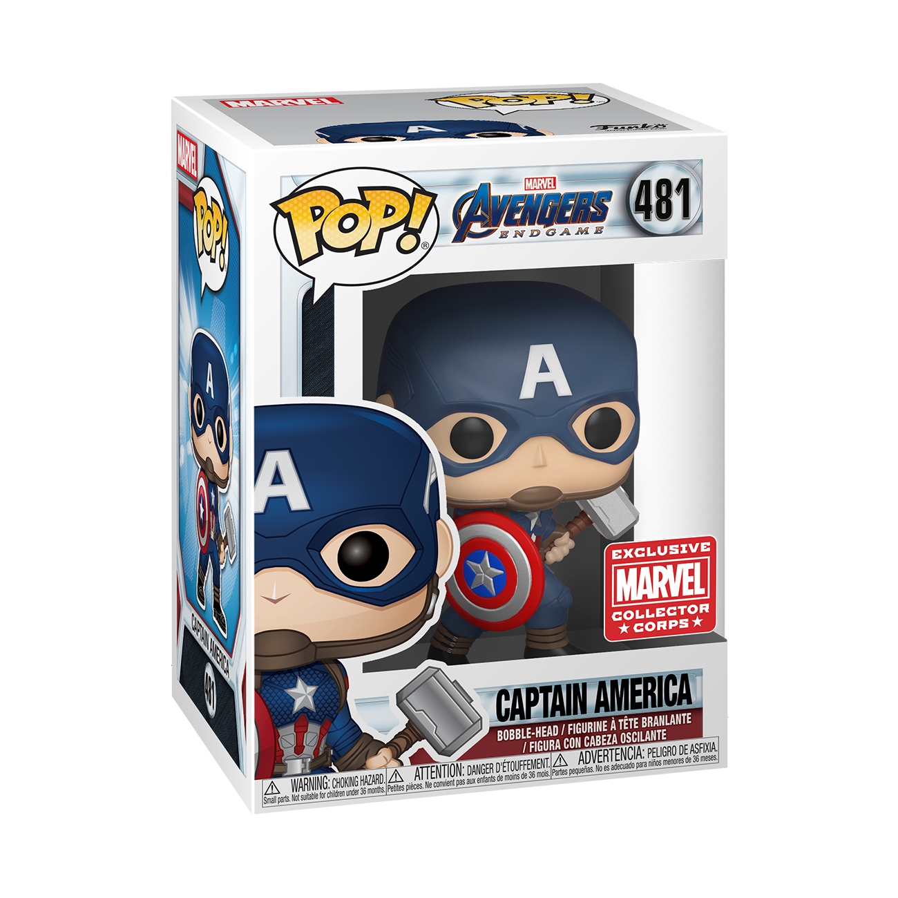 In-box look at the Amazon Marvel Collector Corps exclusive Pop! Captain America.